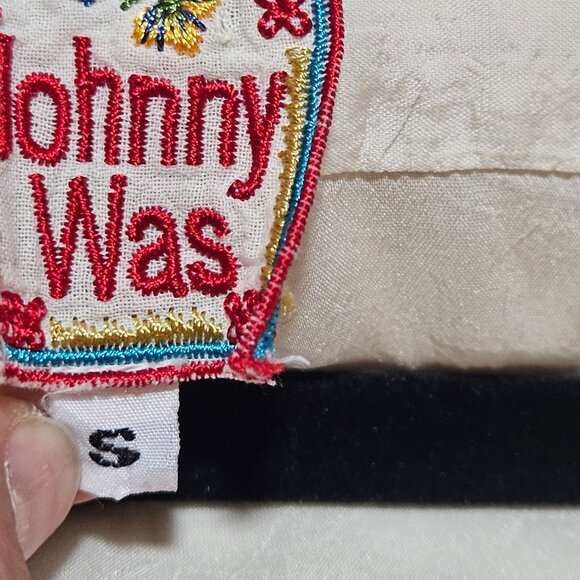 Johnny WAS Ivory Embroidered Lace Kimono With Slip BOHO Beach Wedding Dress - Picture 5 of 16